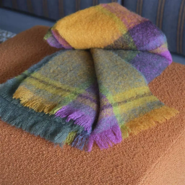 Koc moherowy Designers Guild Abernethy Emerald