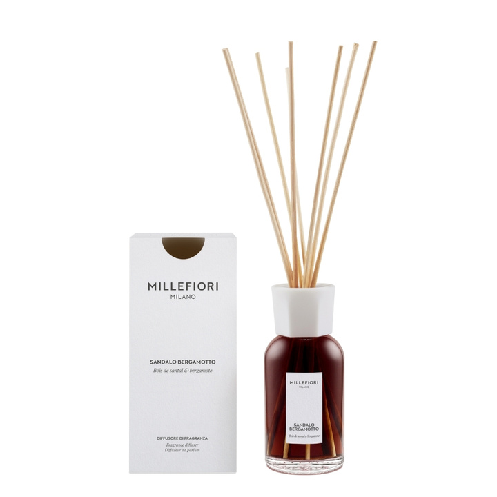 Pałeczki zapachowe 250 ml Millefiori Milano Sandalo Bergamotto