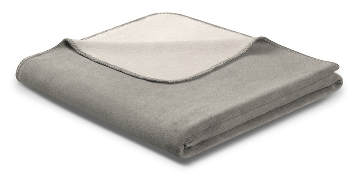 Koc bawełniany Biederlack Doubleface Graphit-Rauch