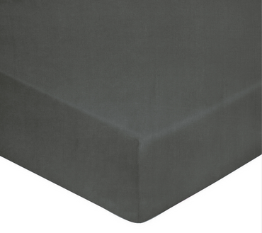 Prześcieradło lniane ze ściągaczem Blanc Des Vosges Louxor Grafitowe