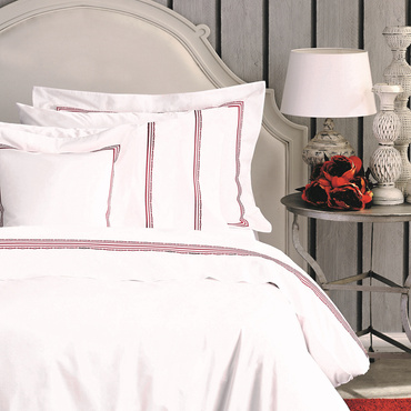 Komplet pościeli perkalowej Valeron Atlas Bordeaux