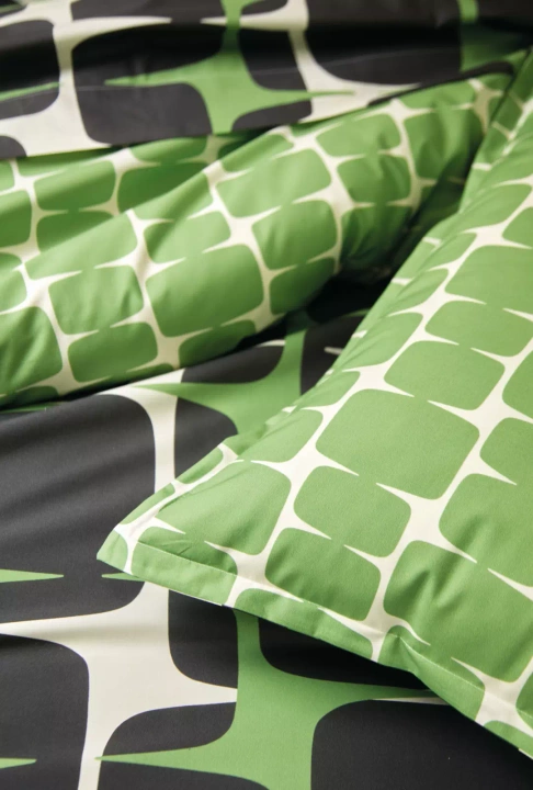 Pościel perkalowa Scion Living Lohko Zielona