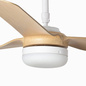 Wentylator sufitowy Faro Barcelona Punt LED M black/dark wood DC SMART