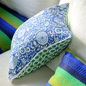 Poduszka dekoracyjna Designers Guild Outdoor Shaqui Prussian