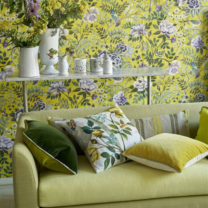 Poduszka dekoracyjna Designers Guild Papillon Chinois Parchment