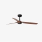 Wentylator sufitowy Faro Barcelona Punt M black/dark wood DC
