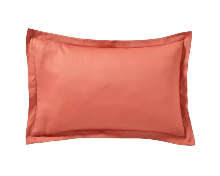 Pościel satynowa Blanc Des Vosges Uni Koralowa