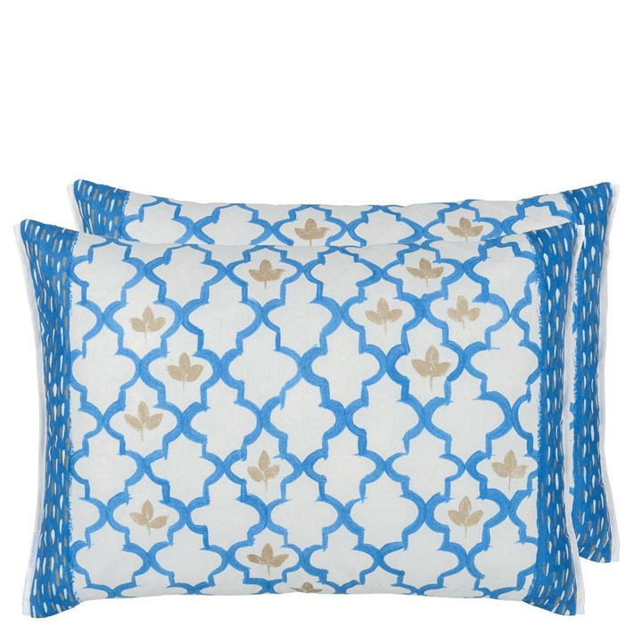 Poduszka dekoracyjna Designers Guild Pergola Trellis Cobalt