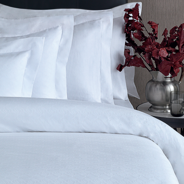 Poszewka żakardowa z plisą Valeron Bolero White Ostatnie Sztuki