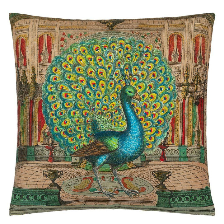 Poduszka dekoracyjna John Derian Peacock Emerald