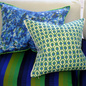 Poduszka dekoracyjna Designers Guild Outdoor Odisha Cobalt