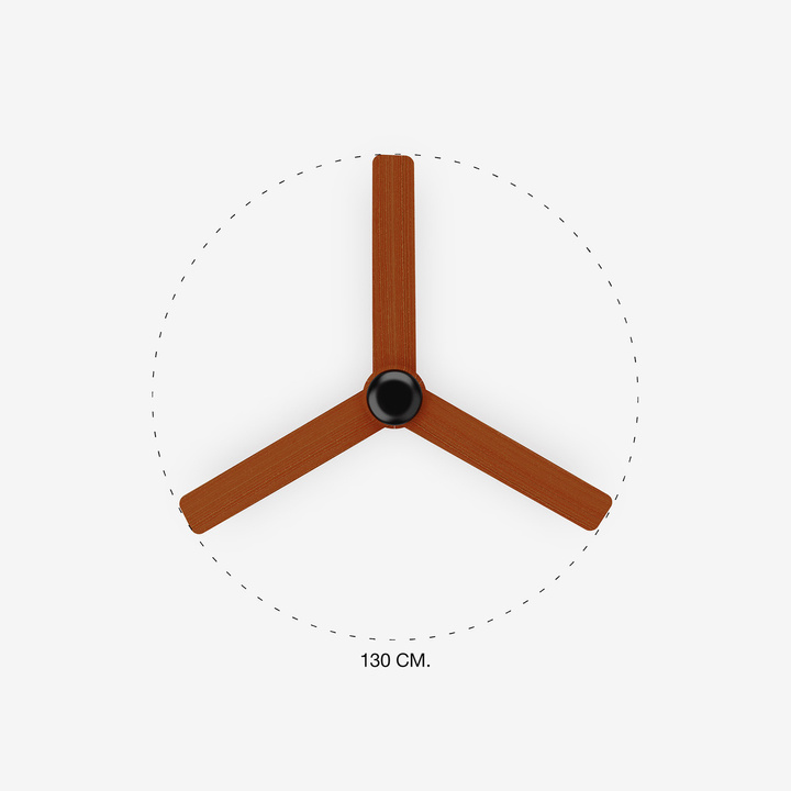 Wentylator sufitowy Faro Barcelona Punt M black/dark wood DC