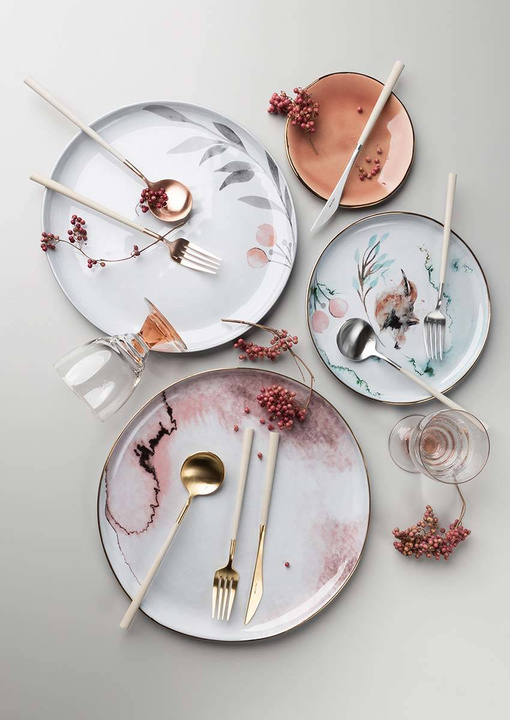 Zestaw sztućców Belo Inox Modern Neo Ivory - 24 szt.