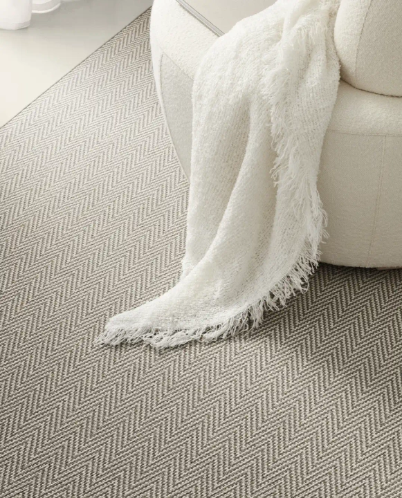 Dywan wełniany Rols Diana Herringbone Ash pod wymiar