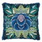 Poduszka dekoracyjna Designers Guild Rose De Damas Embroidered Indigo