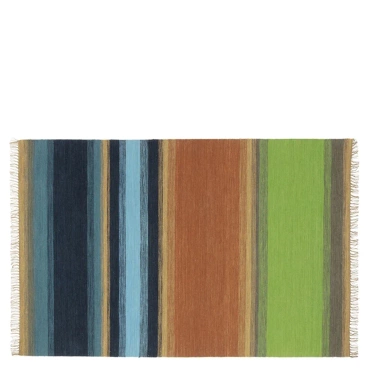 Dywan ręcznie tkany Designers Guild Mikome Indigo