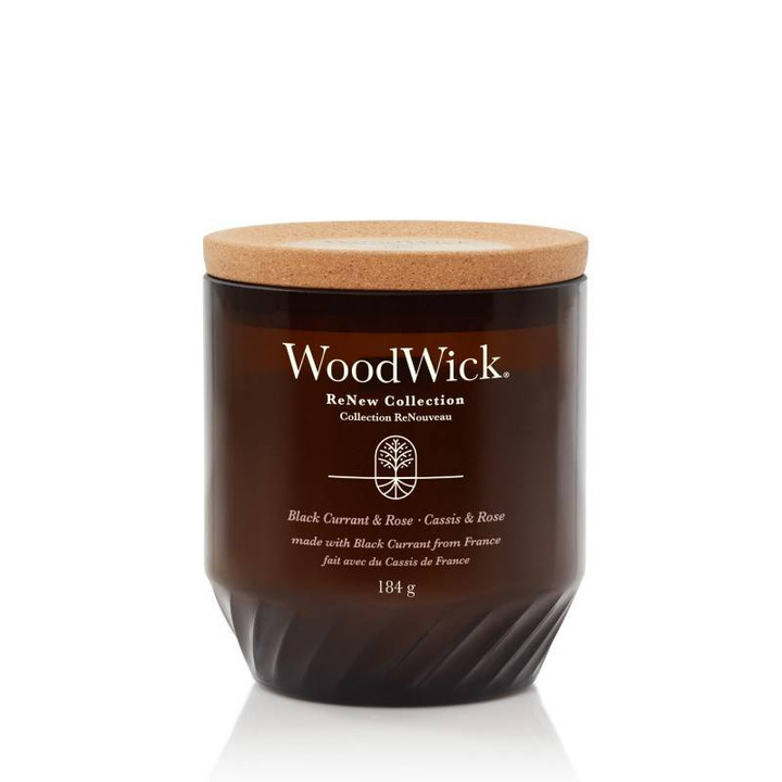 Świeca zapachowa WoodWick Black Currant & Rose