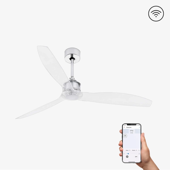 Wentylator sufitowy Faro Barcelona Just Fan M Chrome DC SMART