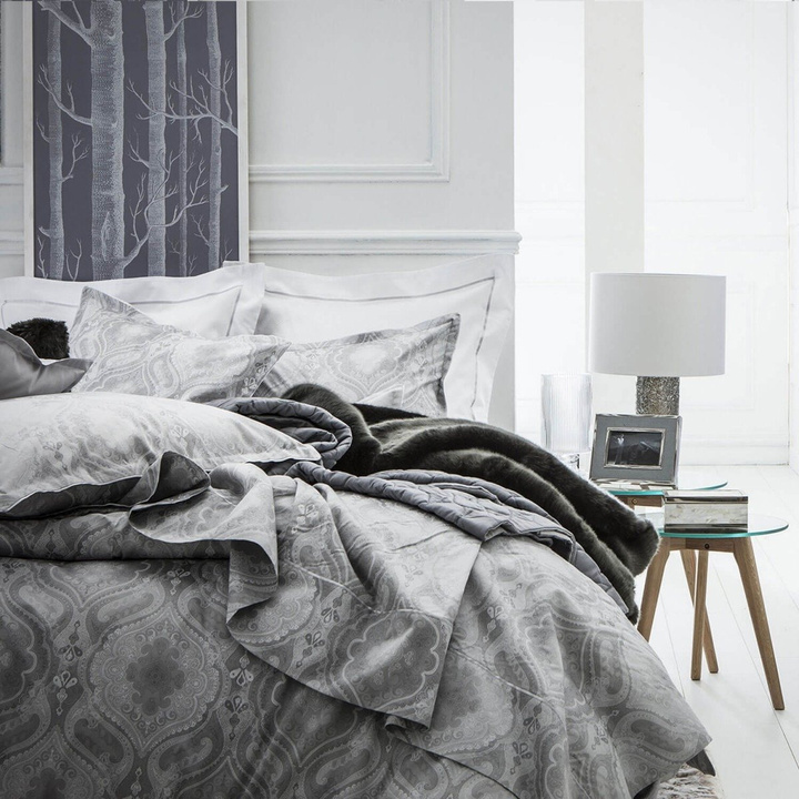 Poszewka satynowa Alexandre Turpault Namaste Silver