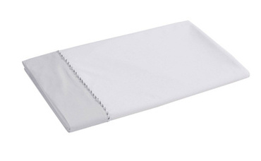 Prześcieradło perkalowe bez ściągacza Blanc Des Vosges Loft Platynowe