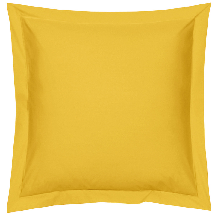 Pościel perkalowa Blanc Des Vosges Uni Żółta