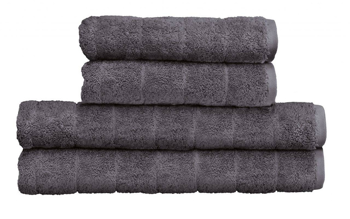 Ręcznik bawełniany Kleine Wolke Via Slate Grey