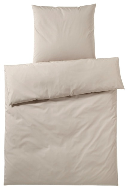 Poszewka satynowa Elegante Solid Beige 100% bawełna