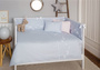 Prześcieradło dziecięce ze ściągaczem Bovi Cuddle Cloud Blue