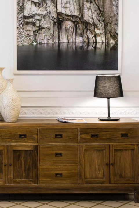 Lampa stołowa Faro Barcelona Savoy czarna