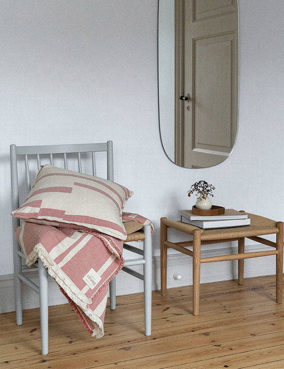 Pled bawełniany Elvang Lyme Grass Rose