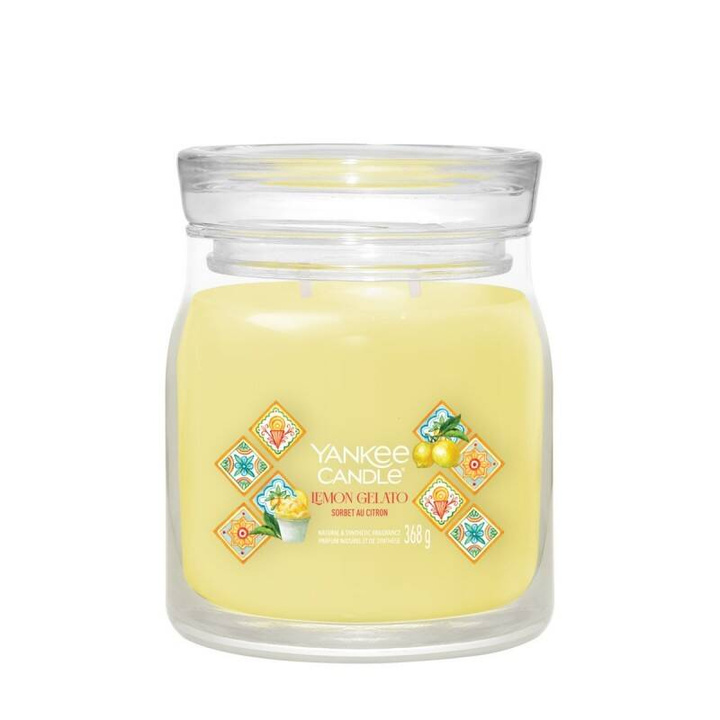 Świeca zapachowa Yankee Candle Autumn Lemon Gelato średnia