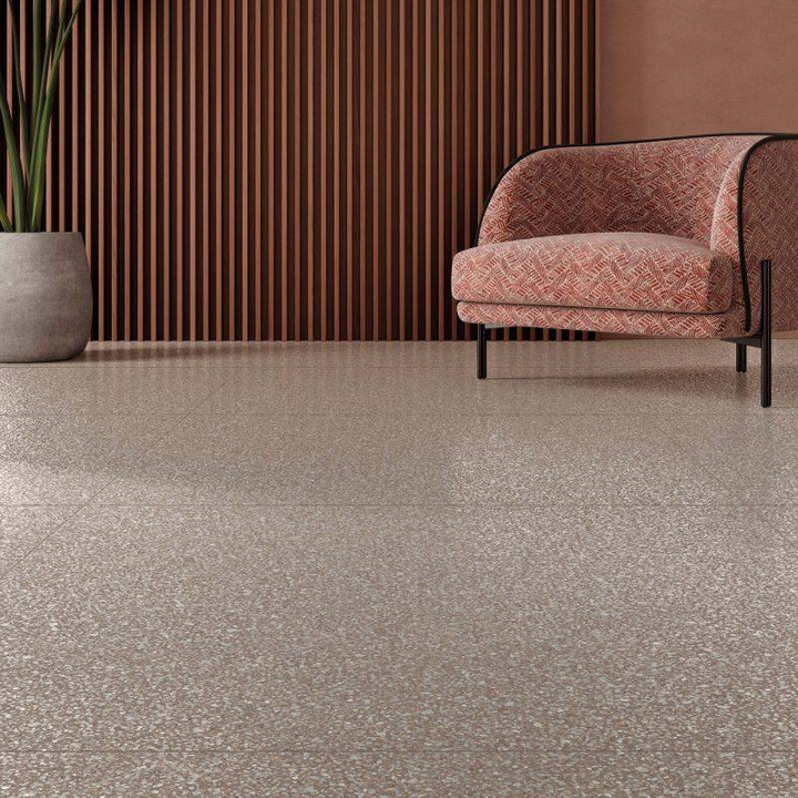 ABK Blend Dots Taupe - płytka ceramiczna/gres 90x90 cm rett. 9 mm lappato