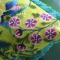 Poduszka dekoracyjna Designers Guild Brocart Decoratif Embroidered Lime
