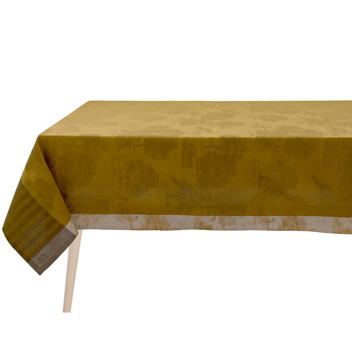 Obrus lniany Le Jacquard Français Souveraine Gold