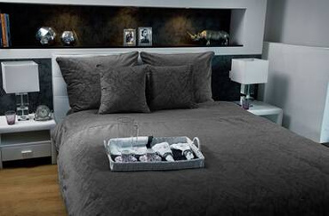 Komplet pościeli aksamitnej Emma Exclusive grey desire OUTLET