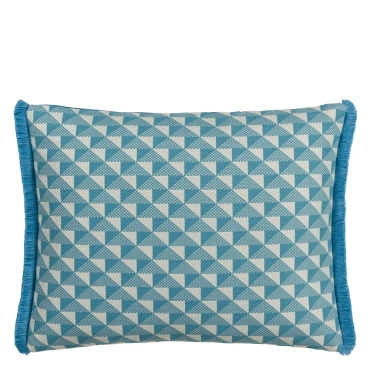 Poduszka dekoracyjna Designers Guild Outdoor Tarakan Azure 