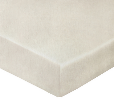 Prześcieradło ekologiczne ze ściągaczem Blanc Des Vosges Avenir Ressources Kremowe