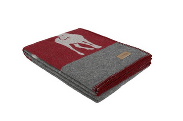 Pled wełniany Eskimo Arosa Red/Grey