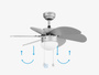 Wentylator sufitowy Faro Barcelona Palao S Grey