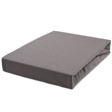 Prześcieradło Jersey ze ściągaczem Basic Grafitowe Ostatnie Sztuki