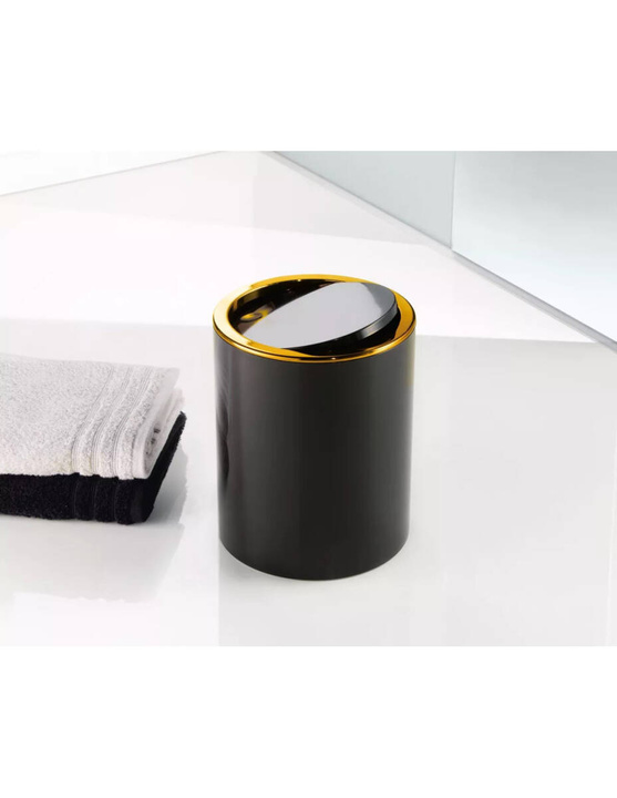 Kosz na śmieci Kleine Wolke Golden Clap Black Ostatnie Sztuki