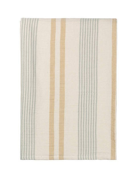 Pled bawełniany Elvang Iris Yellow/Green