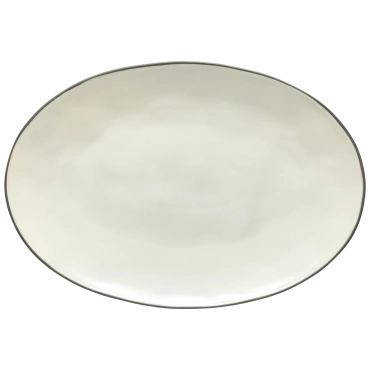 Talerz owalny Costa Nova Stacked Organic Salt 45 cm
