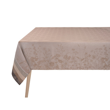 Obrus lniany Le Jacquard Français Instant Bucolique Beige