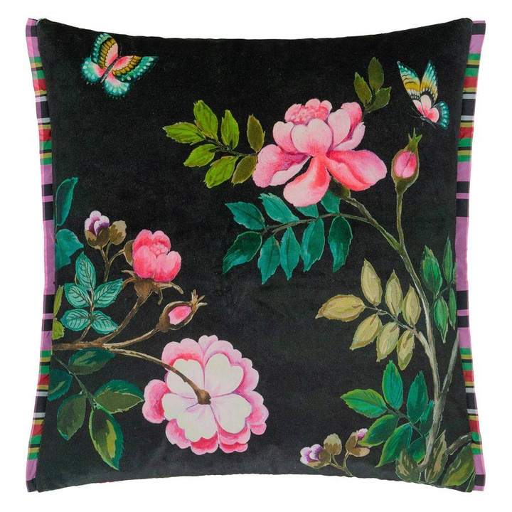 Poduszka dekoracyjna Designers Guild Porcelaine de Chine Velours Noir