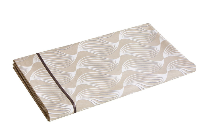 Prześcieradło satynowe bez ściągacza Blanc Des Vosges Cefr Volant Chanvre