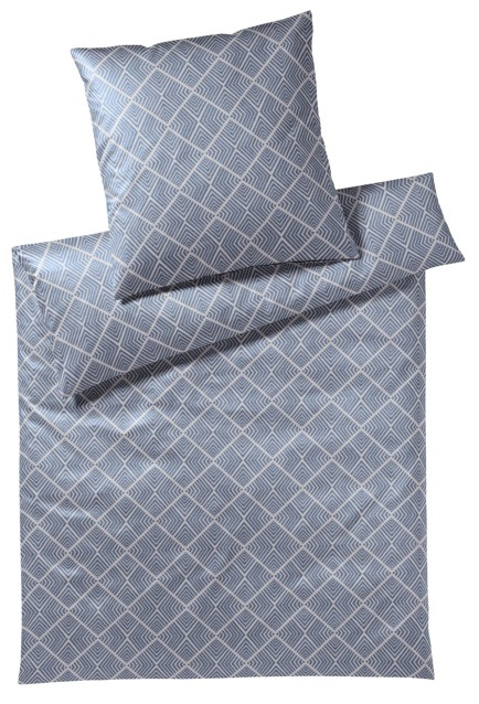 Poszewka satynowa Elegante Trocca Blue 100% bawełna