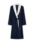 Szlafrok welurowy Lexington Hotel Contrast Dress Blue/White