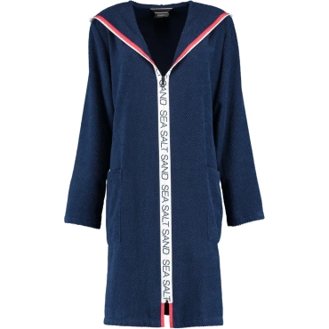 Szlafrok damski Cawo Sea Salt Sand Hooded Navy