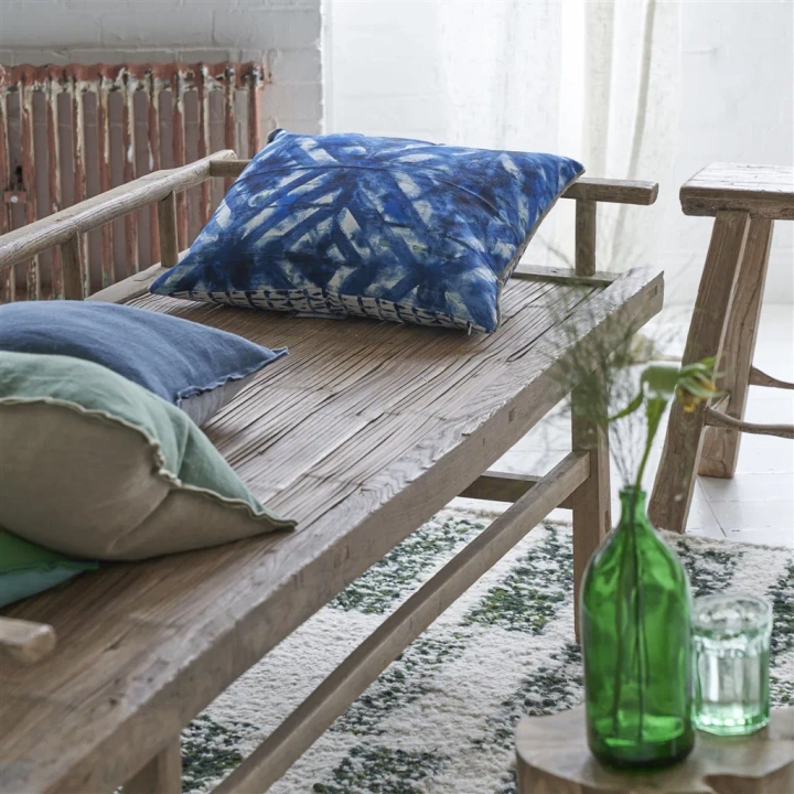 Poduszka dekoracyjna Designers Guild Parquet Batik Indygo